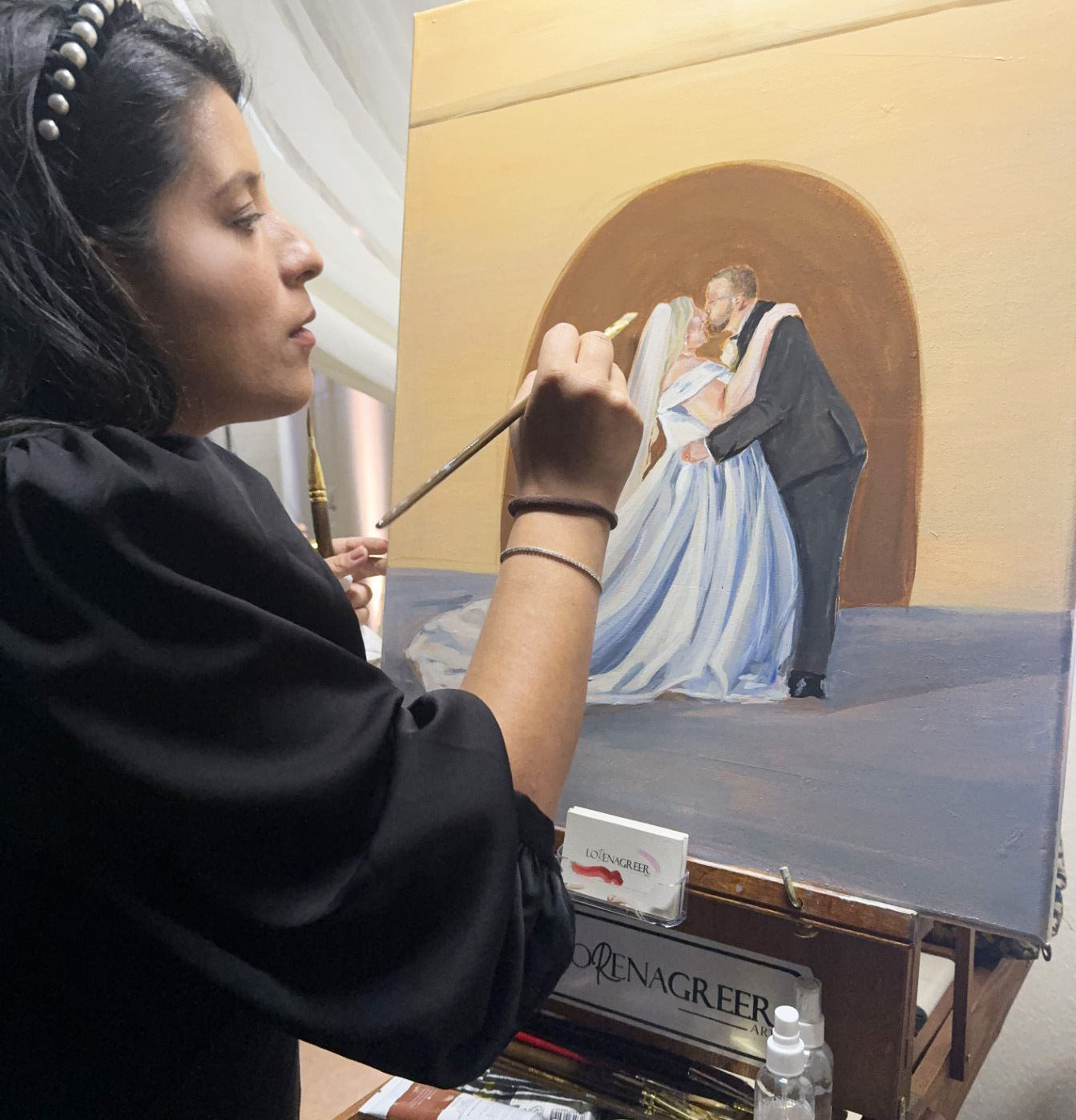 Live Wedding Painting